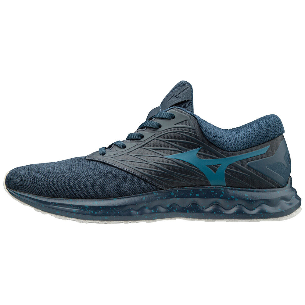 Sapatilhas Running Mizuno WAVE POLARIS - Homem - Turquesa/Azuis/Douradas - YZMGN7468